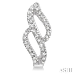 Diamond Fashion Hoop Earrings