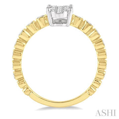 Oval Shape Lovebright Diamond Ring