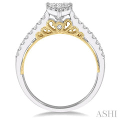 Pear Shape Lovebright Essential Diamond Engagement Ring