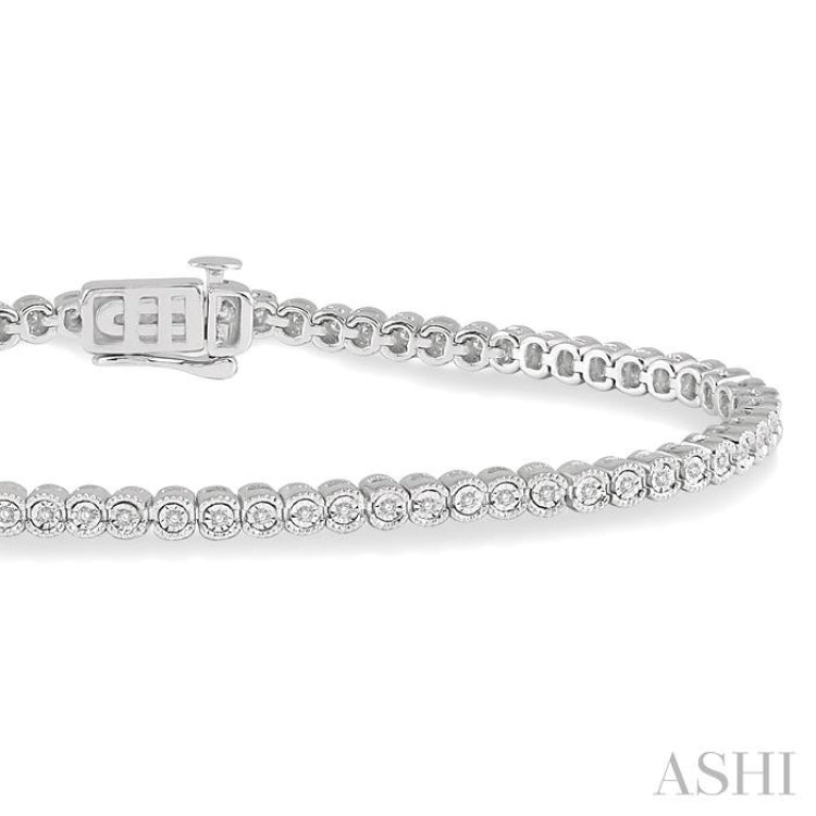 Illusion Diamond Tennis Bracelet