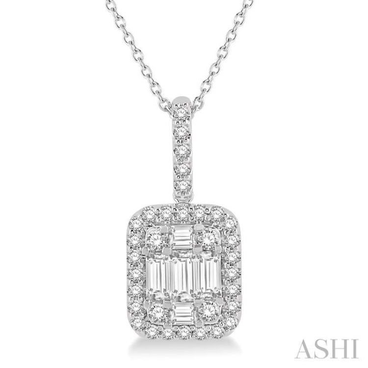 Halo Fusion Diamond Pendant