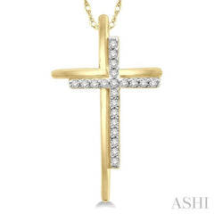 Cross Diamond Fashion Pendant