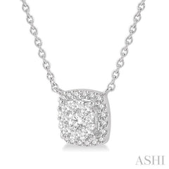 Cushion Shape Halo Lovebright Essential Diamond Necklace