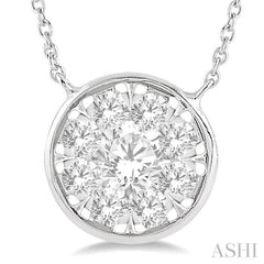 Round Shape Lovebright Essential Diamond Necklace