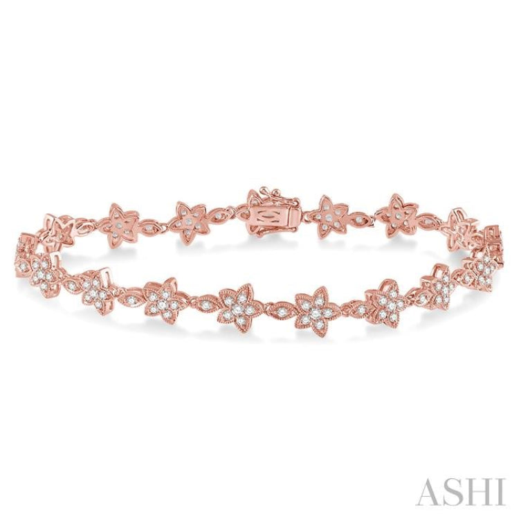 Flower Diamond Fashion Bracelet