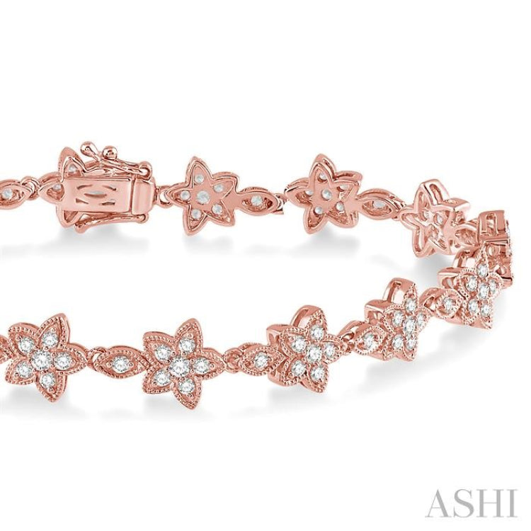 Flower Diamond Fashion Bracelet