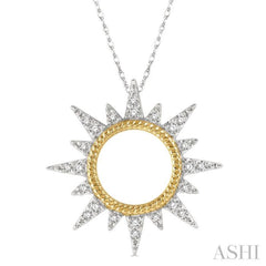 Sunburst Diamond Fashion Pendant