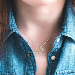 Sunburst Diamond Fashion Pendant