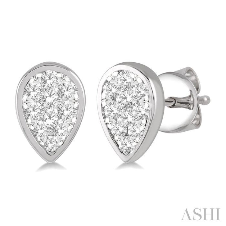 Pear Shape Lovebright Essential Diamond Stud Earrings