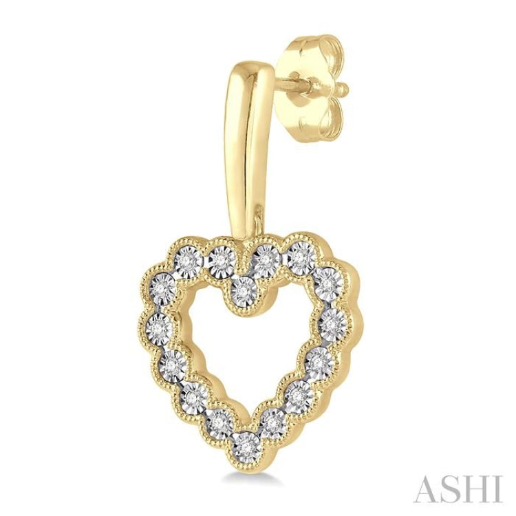 Heart Shape Diamond Earrings