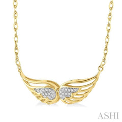 Angel Wings Diamond Necklace