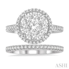 Halo Lovebright Diamond Wedding Set