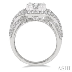 Oval Shape Lovebright Diamond Engagement Ring