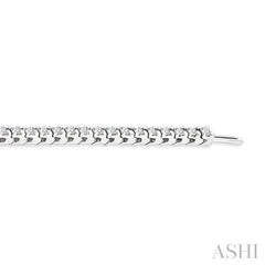 2 Ctw Square Shape Round Cut Diamond Tennis Bracelet in 14K White Gold