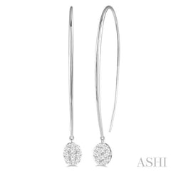 Oval Shape Lovebright Essential Diamond Earrings