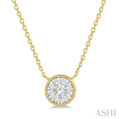 Round Shape Lovebright Essential Diamond Necklace