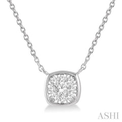 Cushion Shape Lovebright Essential Diamond Necklace