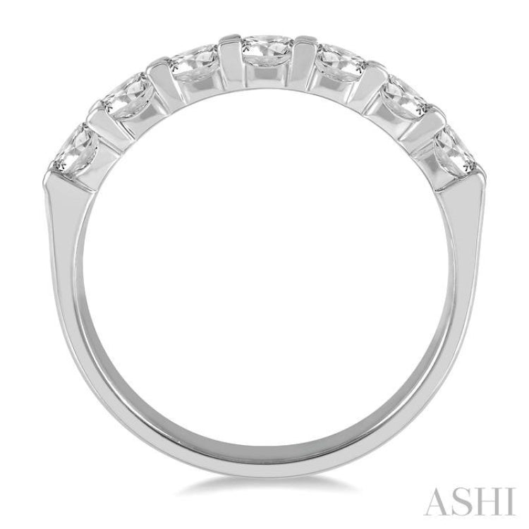 7 Stone Diamond Wedding Band