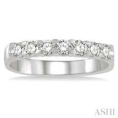 7 Stone Diamond Wedding Band