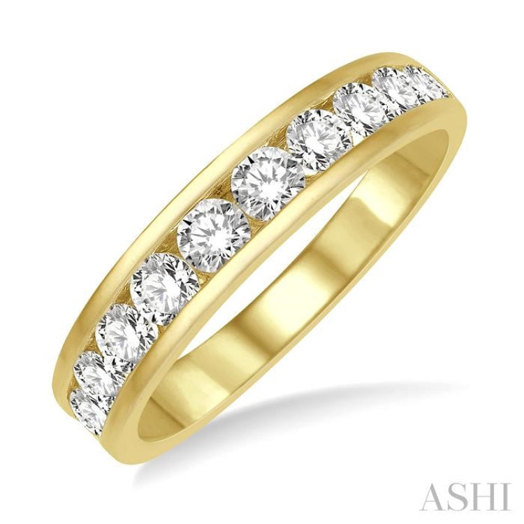 11 Stone Channel Set Diamond Wedding Band