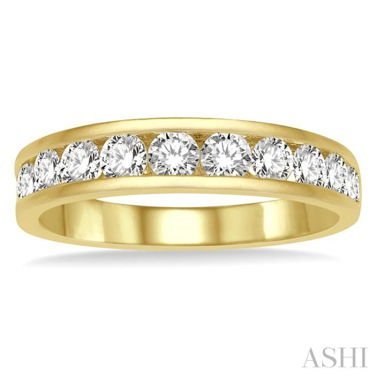 11 Stone Channel Set Diamond Wedding Band