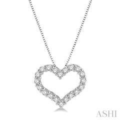 Heart Shape Diamond Pendant