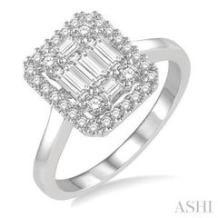 Halo Fusion Diamond Engagement Ring