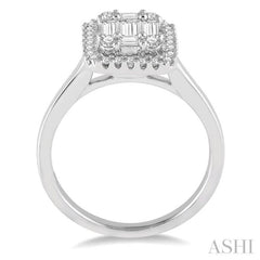 Halo Fusion Diamond Engagement Ring