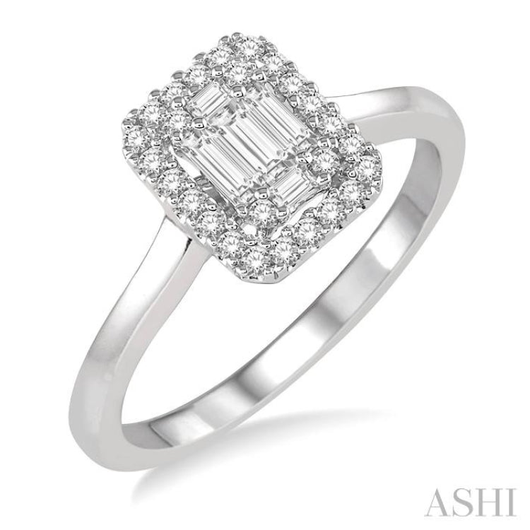 Halo Fusion Diamond Engagement Ring