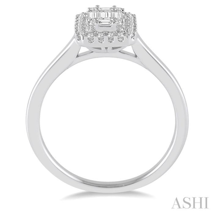 Halo Fusion Diamond Engagement Ring