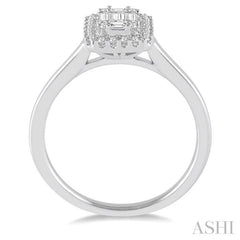 Halo Fusion Diamond Engagement Ring