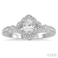 Oval Shape Diamond Engagement Ring