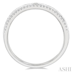 Curved Diamond Wedding Band