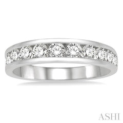 11 Stone Channel Set Diamond Wedding Band