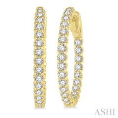 Inside-Out Diamond Hoop Earrings