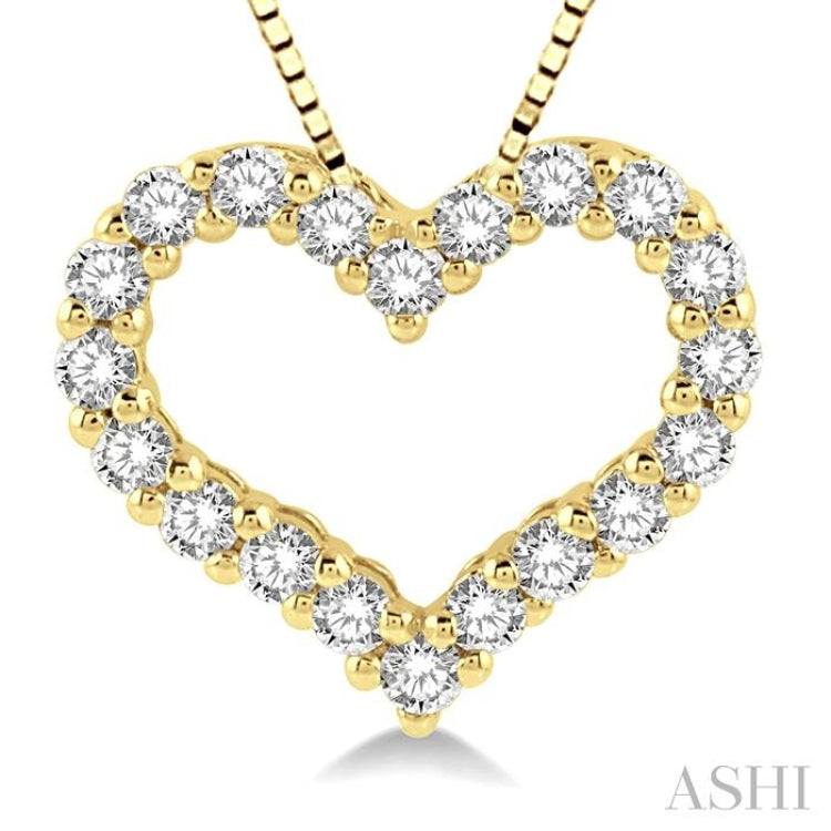 Heart Shape Diamond Pendant