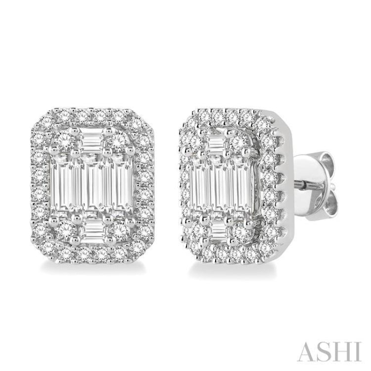 Halo Fusion Diamond Earrings