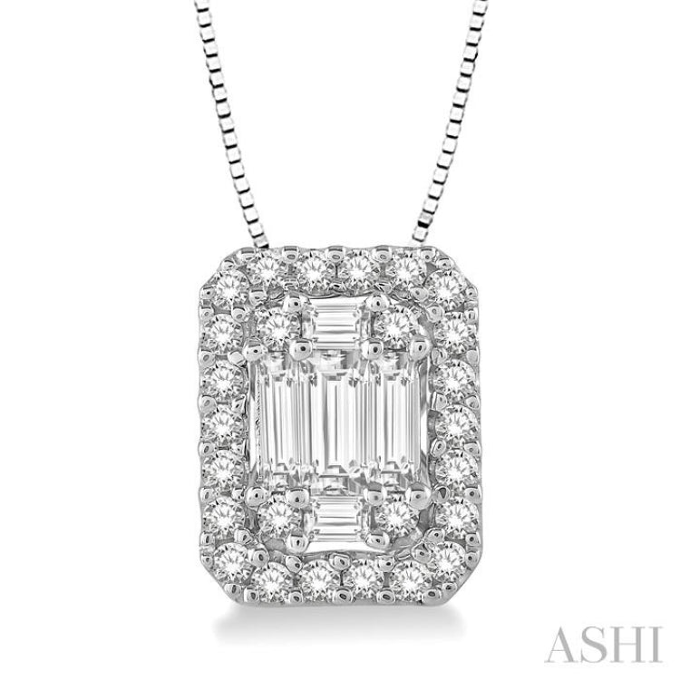 Halo Fusion Diamond Pendant