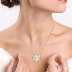 Cushion Shape Lovebright Essential Diamond Necklace