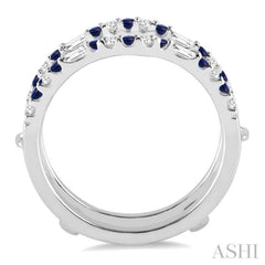 Gemstone & Diamond Insert Ring