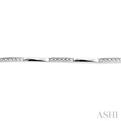1/4 ctw Single Cut Diamond Bracelet in 14K White Gold