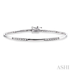 1/4 Ctw Round Cut Diamond Bracelet in 14K White Gold