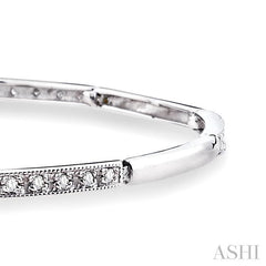 1/4 ctw Single Cut Diamond Bracelet in 14K White Gold