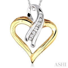 Heart Shape Journey Diamond Fashion Pendant