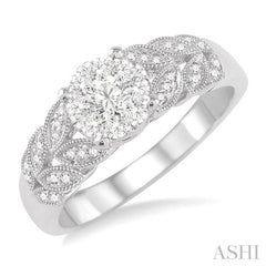 Round Shape Lovebright Diamond Ring