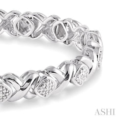 Silver Diamond Bracelet