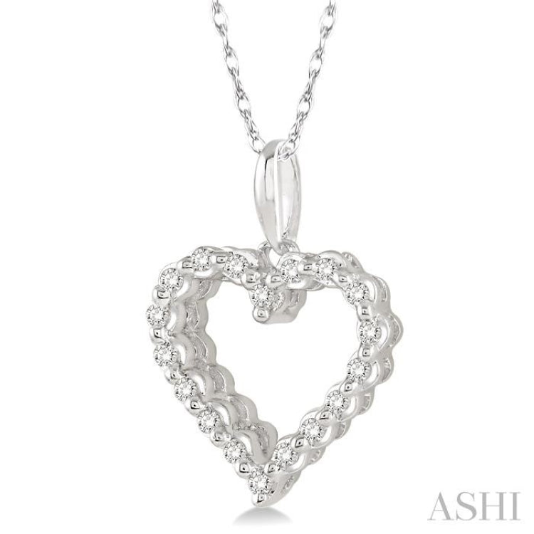 Heart Shape Diamond Pendant