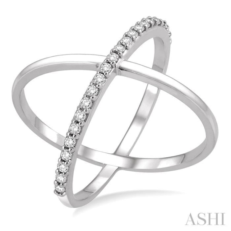 Criss Cross Diamond Fashion Ring