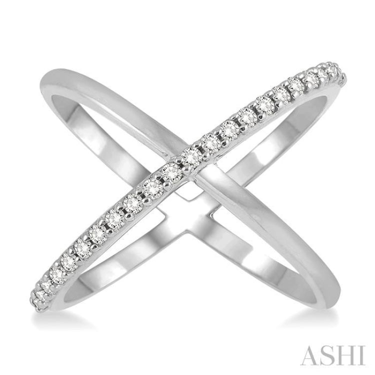 Criss Cross Diamond Fashion Ring