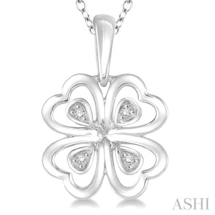 Silver Heart Shape Diamond Fashion Pendant